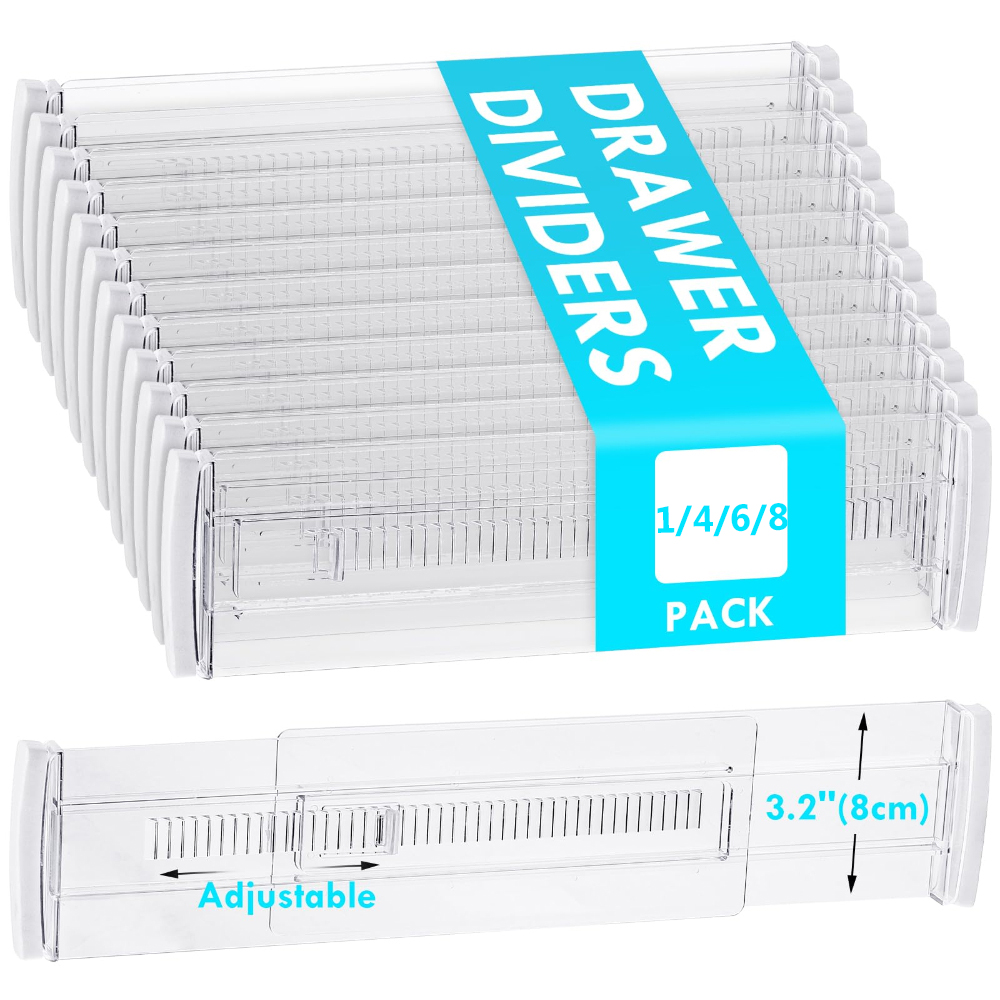1/4/6/8-Pack Adjustable Drawer - Home Improvement Outlet Stores 리뷰 및 가격