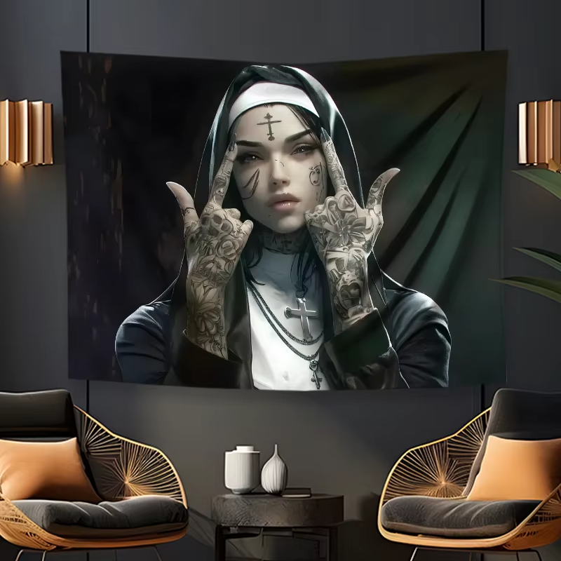 VIKAMA dark tattoo nuns tapest - Home Improvement Quotes 리뷰 및 가격