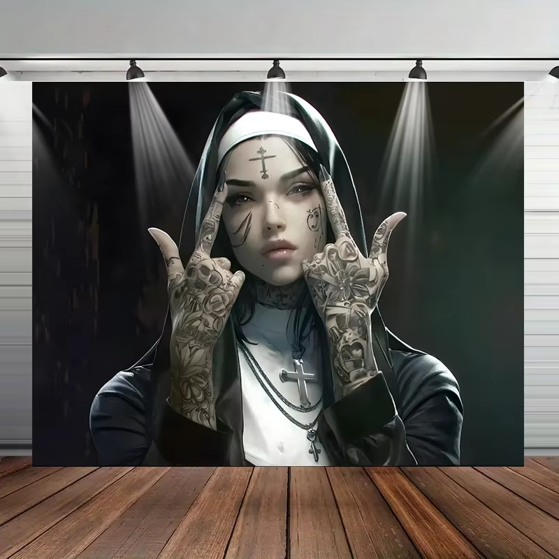 VIKAMA dark tattoo nuns tapest - Home Improvement Quotes 리뷰 및 가격