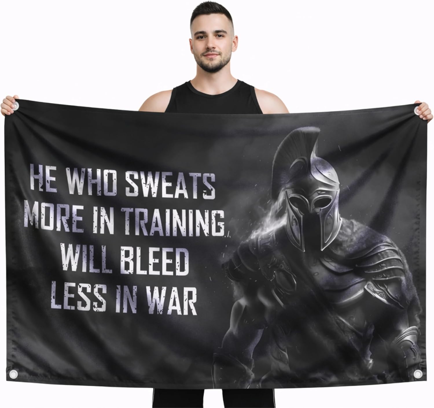 Motivational Spartan Flag - He - Home Improvement Quotes 리뷰 및 가격