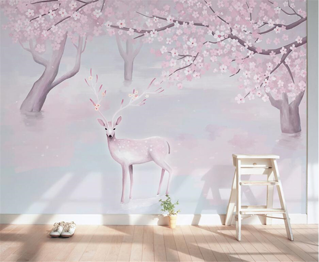 custom Nordic elk TV backgroun - Home Improvement Background 리뷰 및 가격