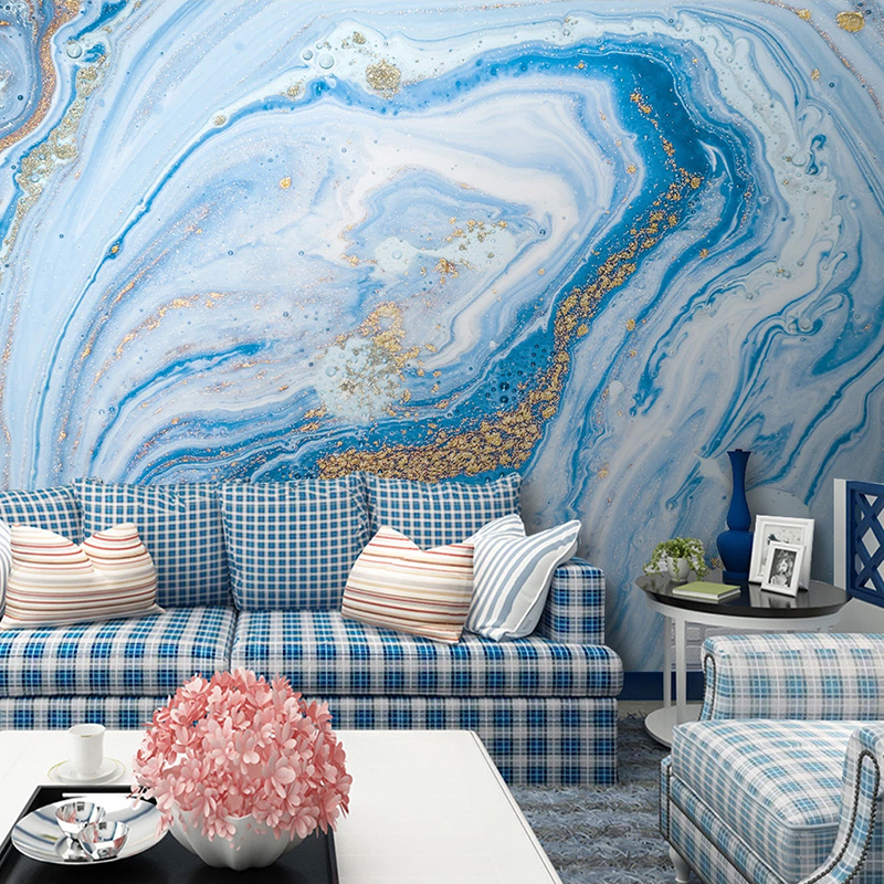 Custom Large Murals Blue Marbl - Home Improvement Background 리뷰 및 가격