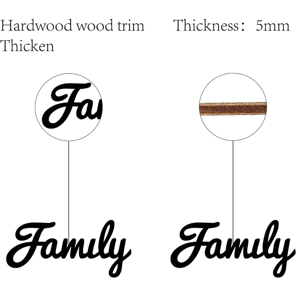 Wood Family Sign Wall Decor Ar - Home Improvement Quotes 리뷰 및 가격