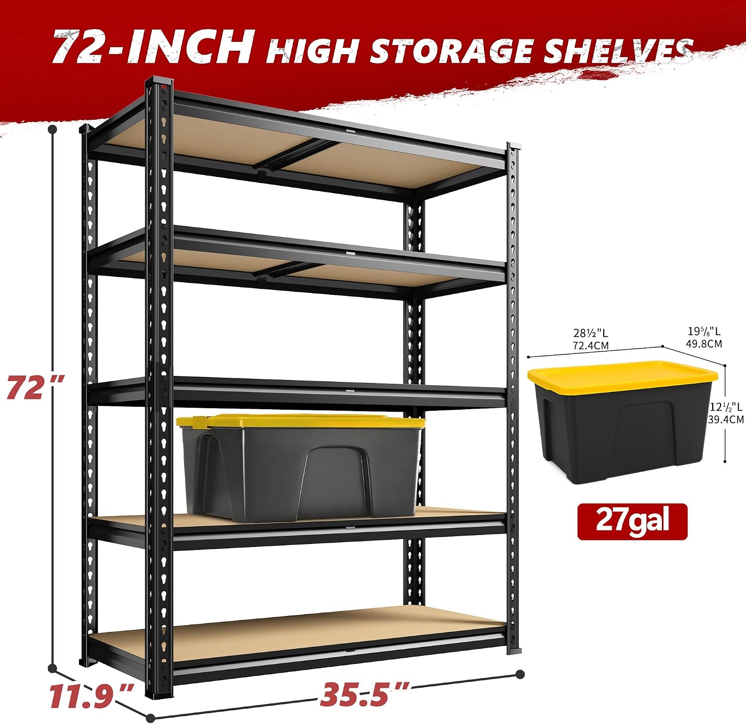 REIBII 2400LBS Storage Shelves - Home Improvement Outlet Stores 리뷰 및 가격