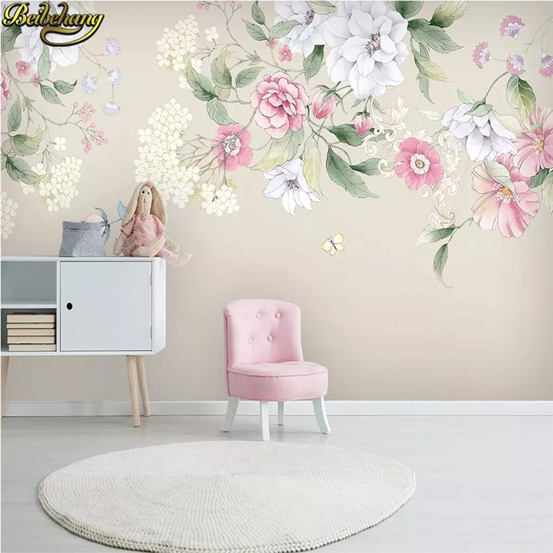 custom Modern floral wallpaper - Home Improvement Background 리뷰 및 가격