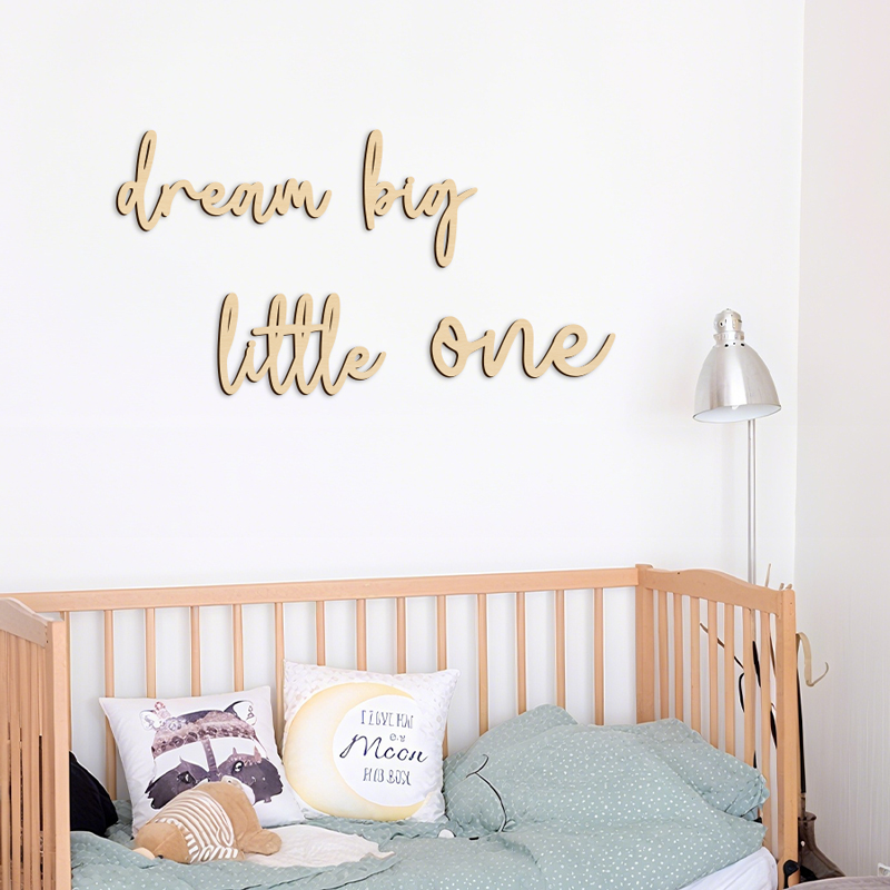 Dream Big Little One Sign Wood - Home Improvement Quotes 리뷰 및 가격