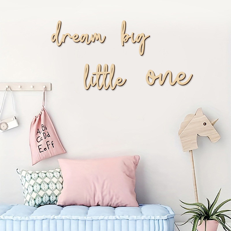 Dream Big Little One Sign Wood - Home Improvement Quotes 리뷰 및 가격