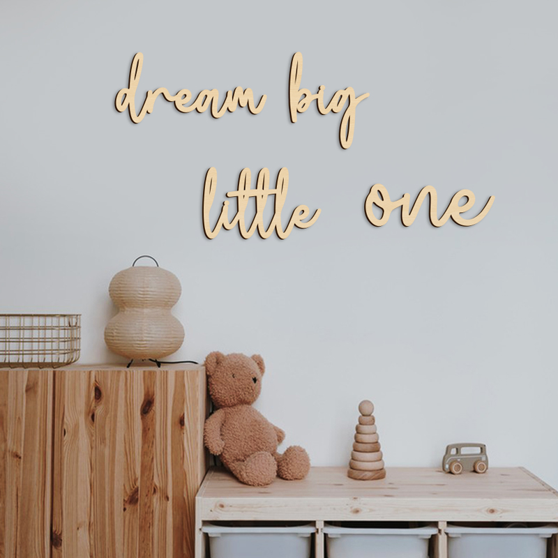 Dream Big Little One Sign Wood - Home Improvement Quotes 리뷰 및 가격