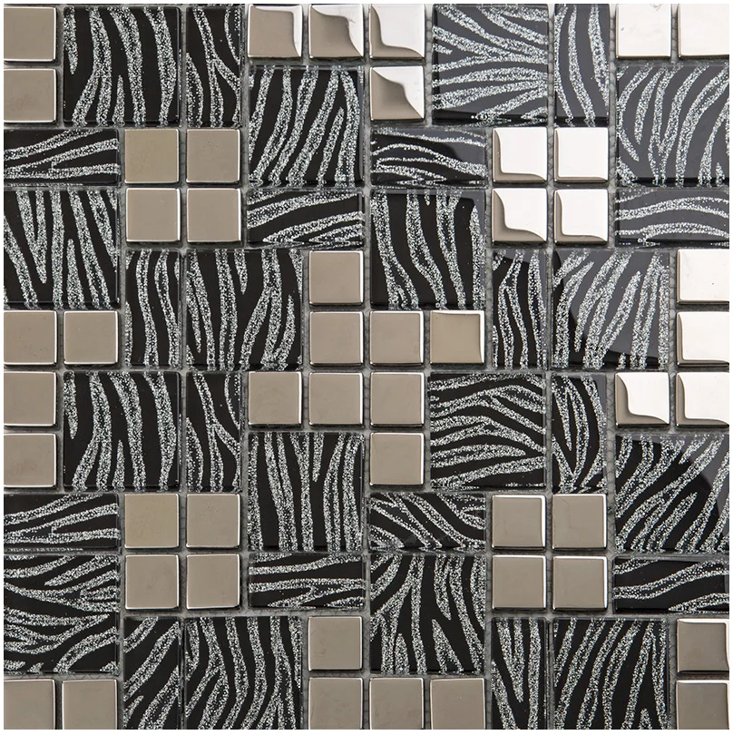 Luxury Black Silver Glass  Mos - Home Improvement Background 리뷰 및 가격