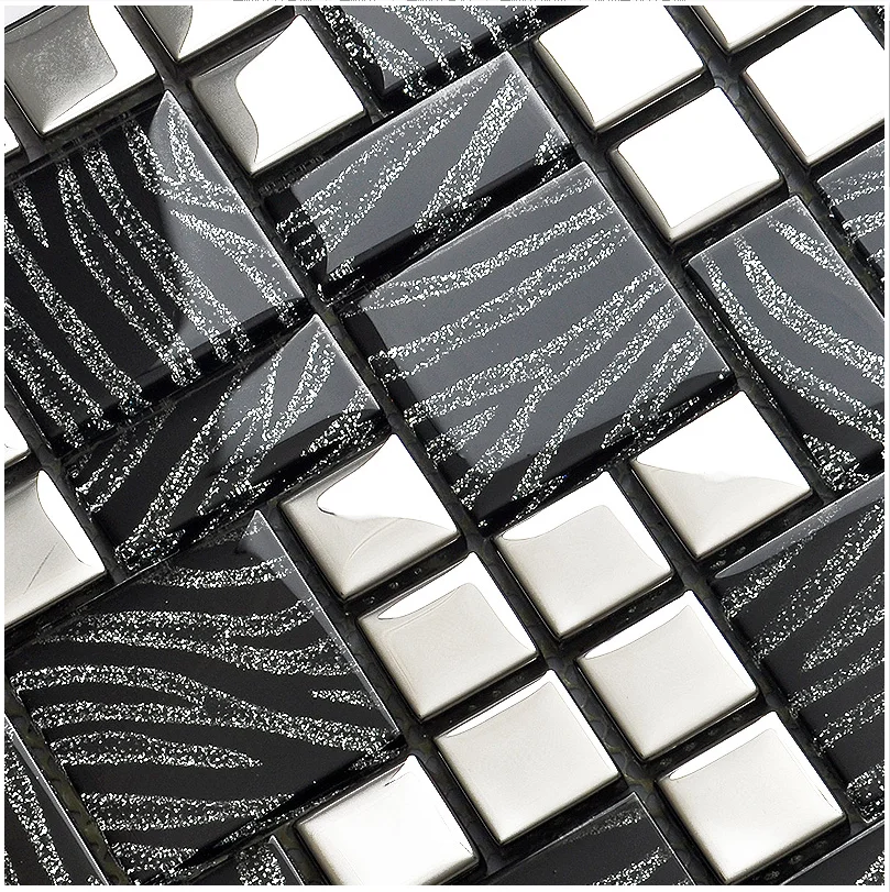Luxury Black Silver Glass  Mos - Home Improvement Background 리뷰 및 가격