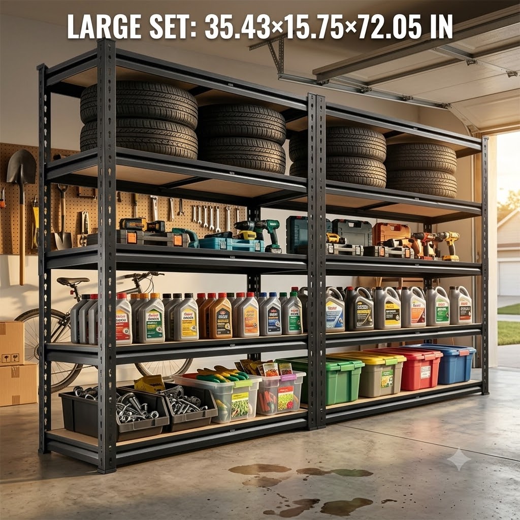 2 Pack Heavy Duty 5 Tier Stora - Home Improvement Outlet Stores 리뷰 및 가격