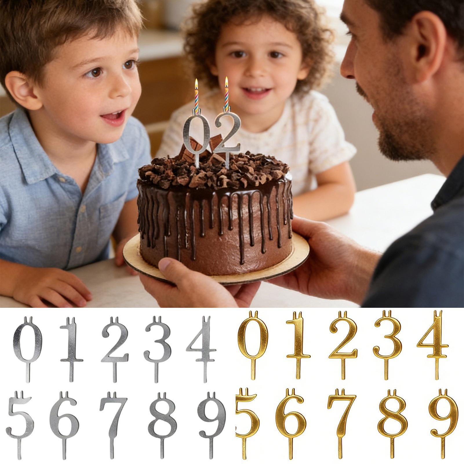 10pcs 0-9 Number Cake Toppers  - Home Improvement Supplies 리뷰 및 가격